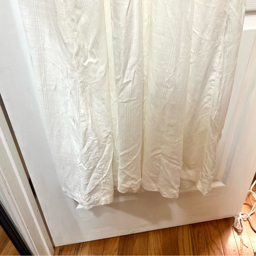 Soma Weekend Ivory Maxi Dress Bow Romantic Sexy Bridal Rayon NWT Sz X-Large - Picture 13 of 15